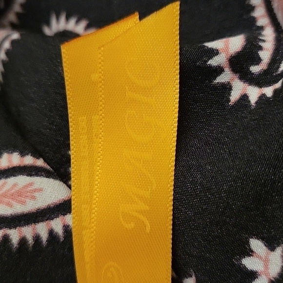 MAGIC 1990s Paisley Assymetric Handkerchief Sharkbite Spaghetti Strap Slip Dress - Picture 9 of 11